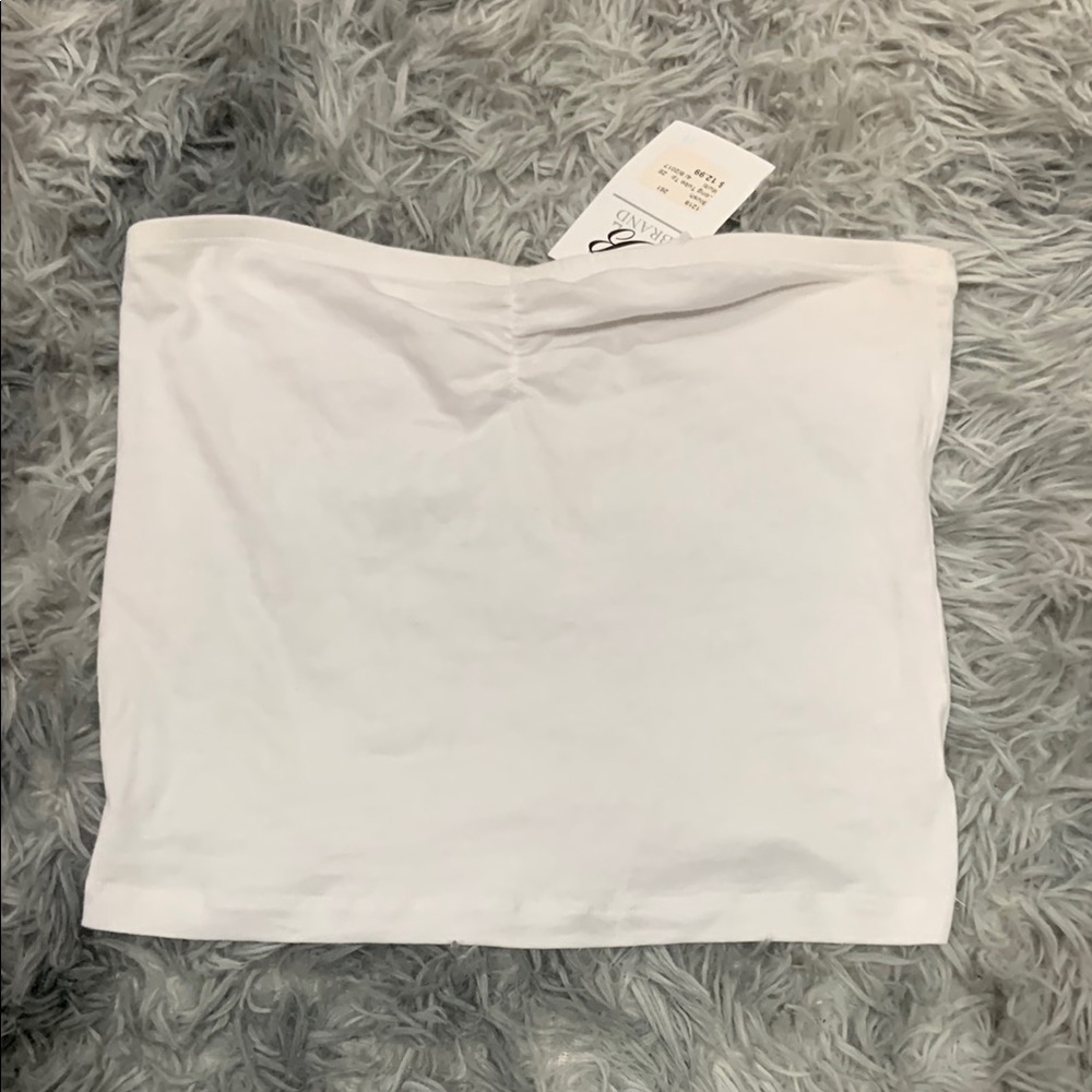 3/$15 White tube top